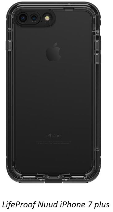 LifeProof NUUD Case iPhone 7+ Plus - Black